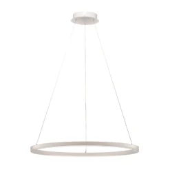 Arcchio LED-Hängeleuchte Albiona, weiß, 1 Ring, Ø 80 cm