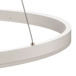 Arcchio LED-Hängeleuchte Albiona, weiß, 1 Ring, Ø 80 cm