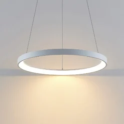 Arcchio LED-Hängeleuchte Vivy, Ø 58 cm, weiß, Metall