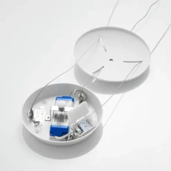 Arcchio LED-Hängeleuchte Vivy, Ø 38 cm, weiß, Metall