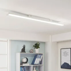 Arcchio LED-Panel Arya, 120 cm, weiß, dimmbar, Aluminium