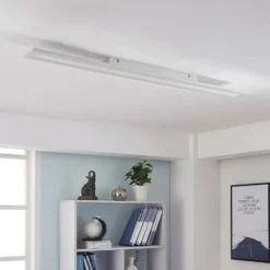 Arcchio LED-Panel Arya, 120 cm, weiß, dimmbar, Aluminium