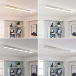 Arcchio LED-Panel Arya, 120 cm, weiß, dimmbar, Aluminium