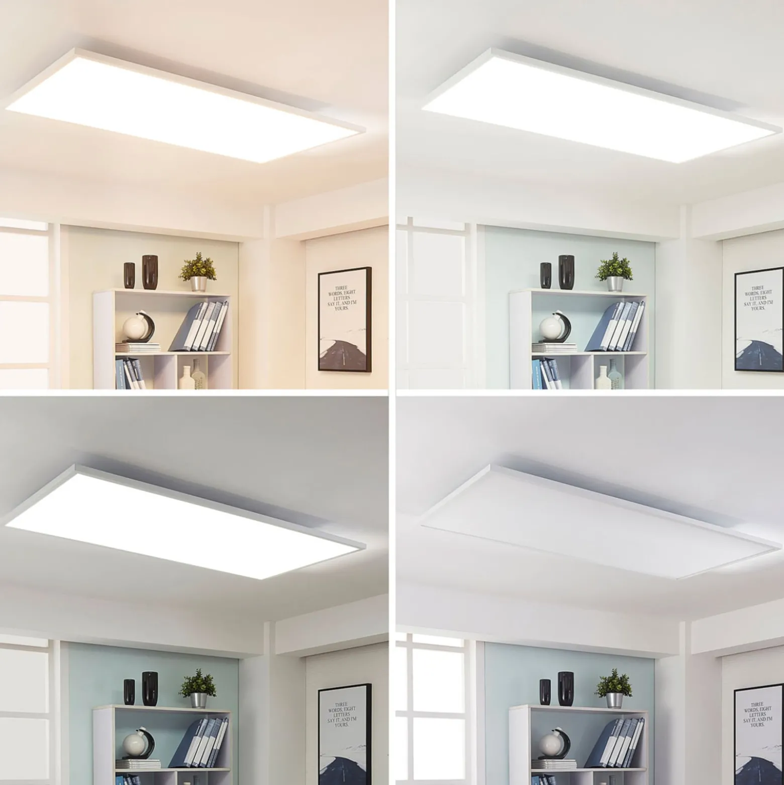 Arcchio LED-Panel Arya, dimmbar, 119 cm x 59 cm, Metall