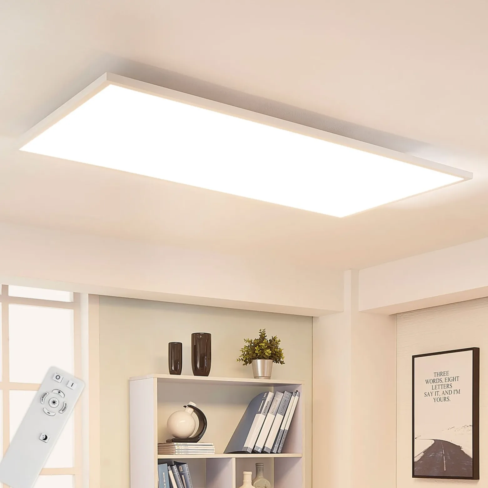 Arcchio LED-Panel Arya, dimmbar, 119 cm x 59 cm, Metall
