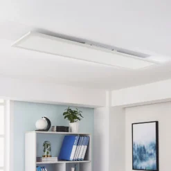 Arcchio LED-Panel Lysander, weiß, 119 cm, 55 W, CCT, dimmbar