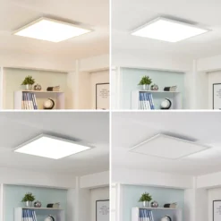 Arcchio LED-Panel Lysander, weiß, 62 x 62 cm, CCT, dimmbar