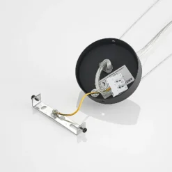 Arcchio LED-Pendellampe Vanida, schwarz, Ø 60 cm, up/down