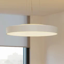 Arcchio LED-Pendellampe Vanida, weiß, Ø 60 cm, up/down