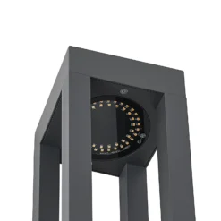 Arcchio LED-Pollerleuchte Lienna, 60 cm, grau, Metall, IP65