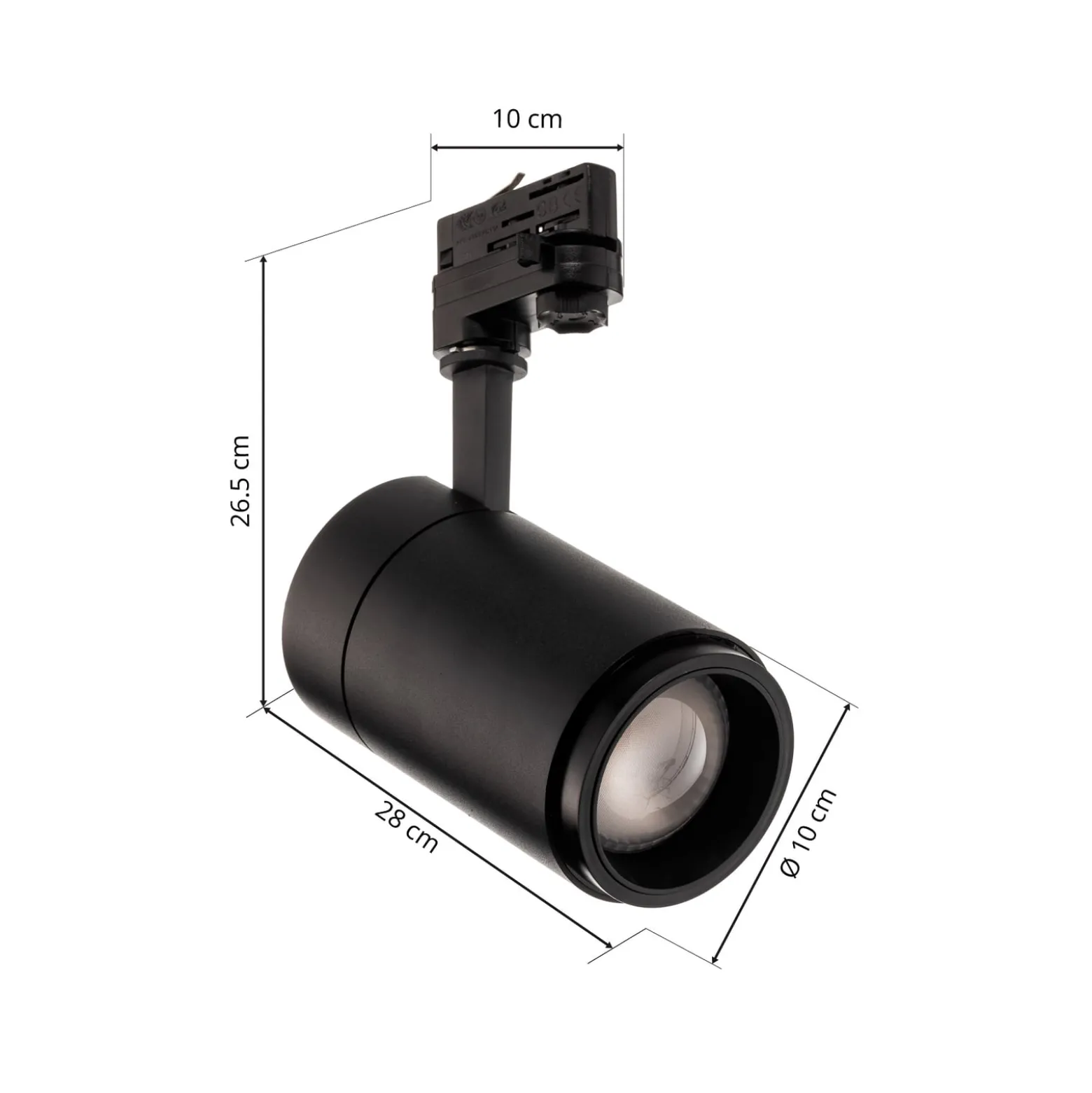 Arcchio LED-Schienenstrahler Nanna, 4000K, schwarz, DALI
