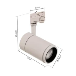 Arcchio LED-Schienenstrahler Nanna, 4000K, weiß, DALI