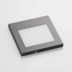 Arcchio LED-Wandeinbaulampe Zamo, schwarz, 11 cm, IP65