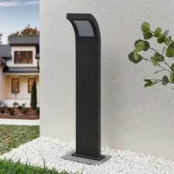 Arcchio LED-Wegelampe Advik, 100 cm, anthrazit, Metall, IP65