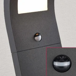 Arcchio LED-Wegelampe Advik, 100 cm, anthrazit, Sensor, IP54