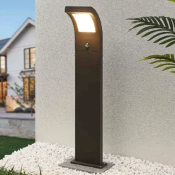 Arcchio LED-Wegelampe Advik, 100 cm, anthrazit, Sensor, IP54