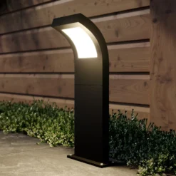 Arcchio LED-Wegelampe Advik, IP65, 60 cm, anthrazit, Metall