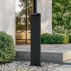 Arcchio LED-Wegeleuchte Iberion, 90 cm, anthrazit, Metall