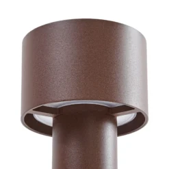 Arcchio LED-Wegeleuchte Milten, 65 cm, Rost, IP65, Sensor