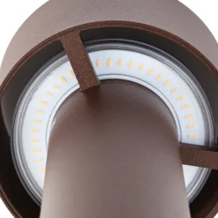 Arcchio LED-Wegeleuchte Milten, 65 cm, Rost, IP65, Sensor