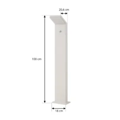 Arcchio LED-Wegeleuchte Yolena, Sensor, 100 cm, weiß, IP54
