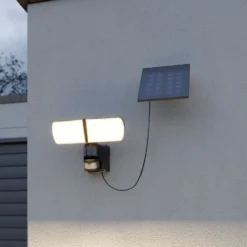 Arcchio Lissano LED-Solar-Wandstrahler mit Sensor
