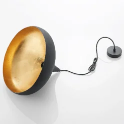 Arcchio Lunus Hängeleuchte mit goldenem Inlay