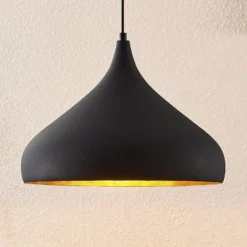 Arcchio Lunus Hängeleuchte mit goldenem Inlay