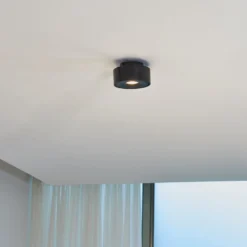 Arcchio Rotari LED-Deckenlampe schwenkbar, schwarz