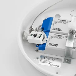 Arcchio Sharelyn LED-Pendelleuchte, Ø 80 cm, weiß, Ring, CCT