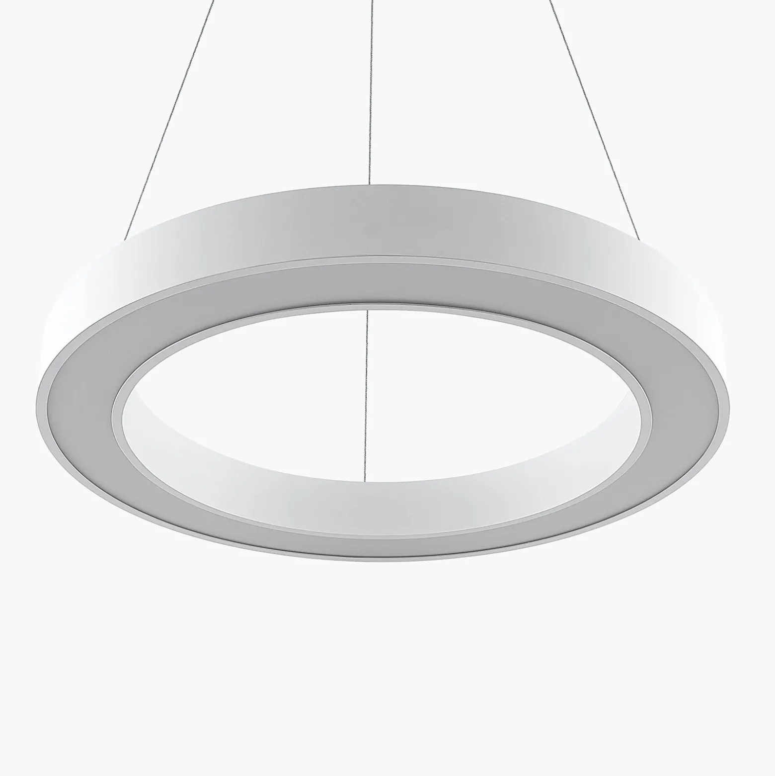 Arcchio Sharelyn LED-Pendelleuchte, Ø 80 cm, weiß, Ring, CCT