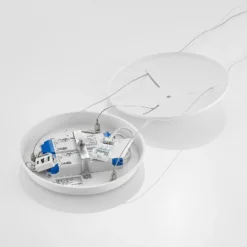 Arcchio Sharelyn LED-Pendelleuchte, Ø 80 cm, weiß, Ring, CCT