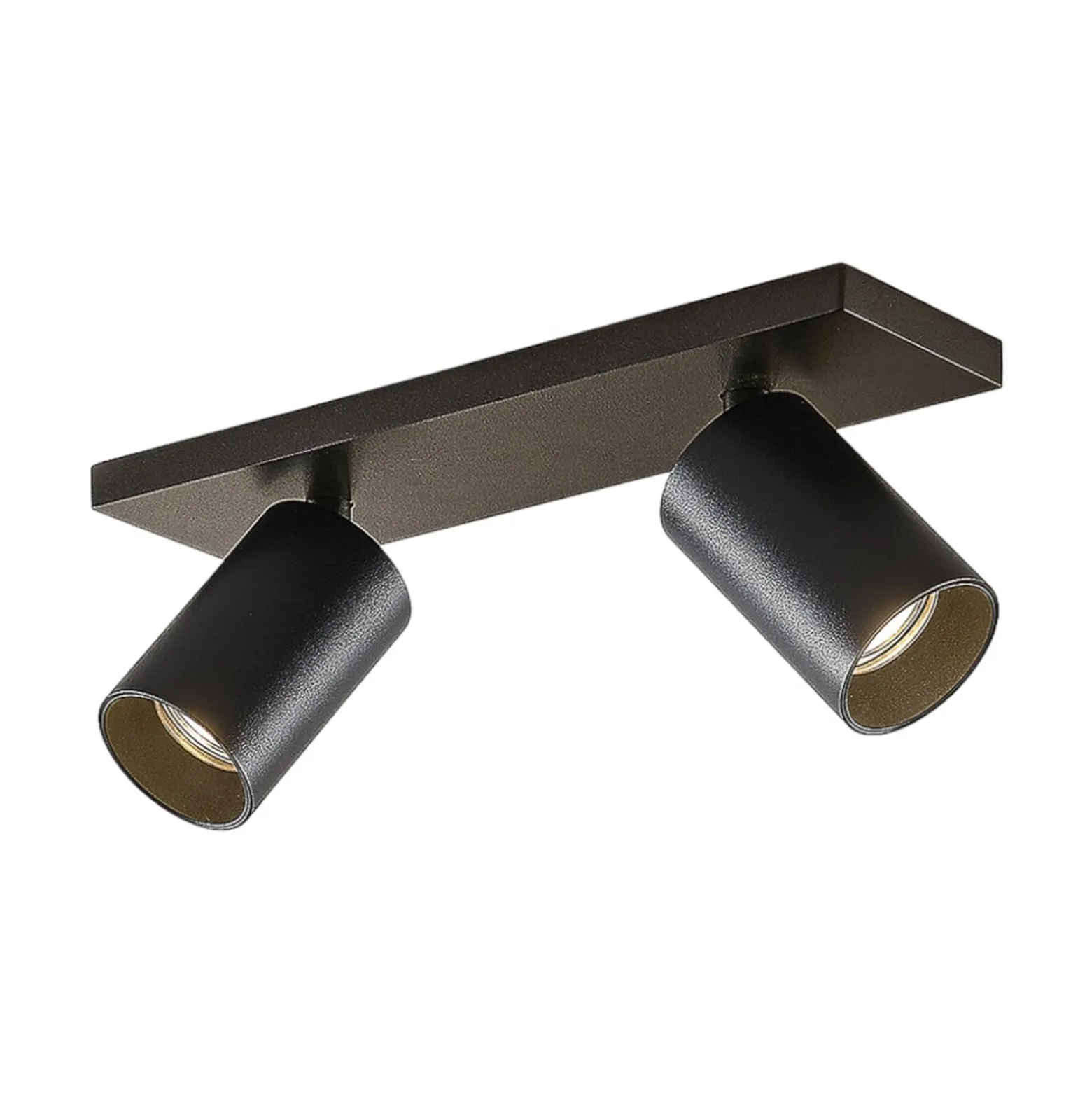 Arcchio Strahler Brinja, 2er-Set, schwarz, eckig, 2-flammig
