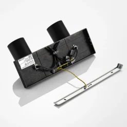 Arcchio Strahler Brinja, 2er-Set, schwarz, eckig, 2-flammig