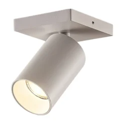 Arcchio Strahler Brinja, weiß, eckig, Ø 6 cm, 1-flg., GU10