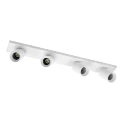 Arcchio Strahler Brinja, weiß, eckig, Ø 7 cm, 4-flg., GU10