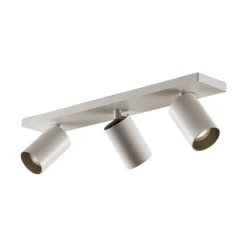 Arcchio Strahler Brinja, weiß, eckig, Ø 6 cm, 3-flg., GU10