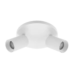 Arcchio Strahler Brinja, weiß, rund, Ø 6 cm, 2-flg., GU10