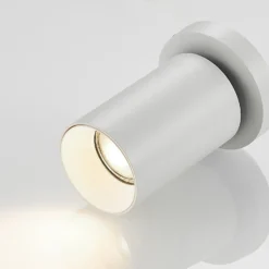 Arcchio Strahler Brinja, weiß, rund, 12 cm hoch, Ø 6 cm