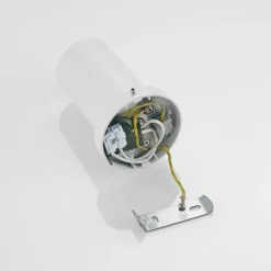 Arcchio Strahler Brinja, weiß, rund, 12 cm hoch, Ø 6 cm