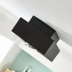 Arcchio Strahler Vince, 14 x 14 cm, schwarz, Metall, GU10