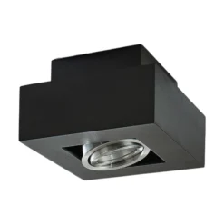 Arcchio Strahler Vince, 14 x 14 cm, schwarz, Metall, GU10