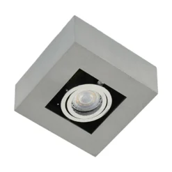Arcchio Strahler Vince, 14 x 14 cm, silber, Metall, GU10