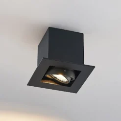 Arcchio Taneja Einbauleuchte, einflammig, schwarz