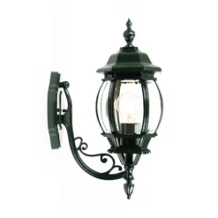 Außenwandlampe Andrew Kristallglas stehend grün