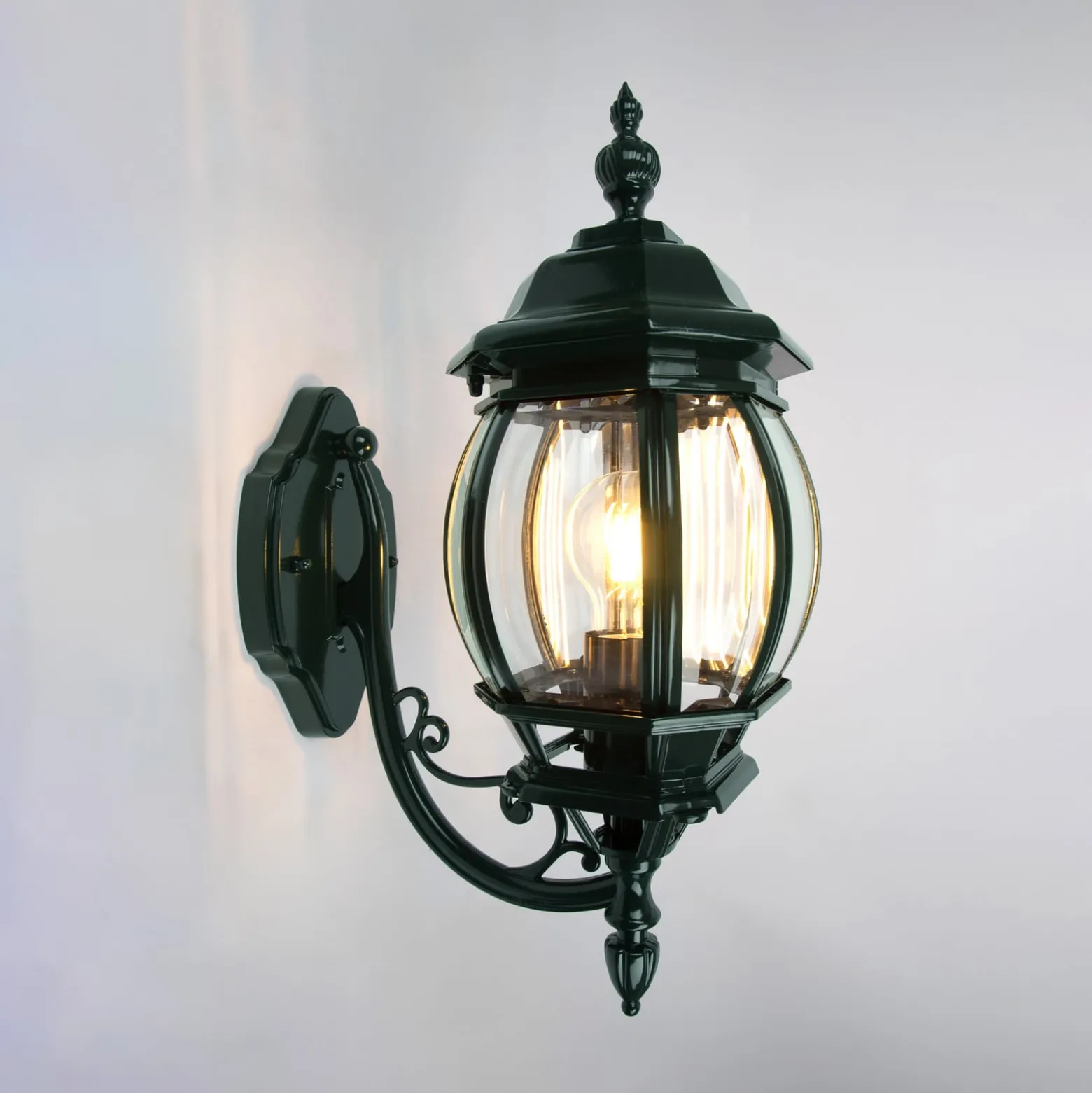Außenwandlampe Andrew Kristallglas stehend grün