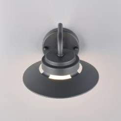 Außenwandlampe Atrato, anthrazit, Ø 20 cm, Metall