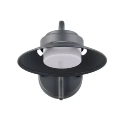 Außenwandlampe Atrato, anthrazit, Ø 20 cm, Metall