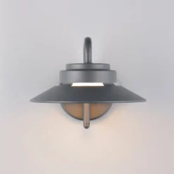 Außenwandlampe Atrato, anthrazit, Ø 20 cm, Metall