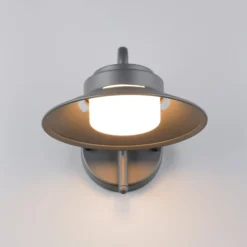 Außenwandlampe Atrato, anthrazit, Ø 20 cm, Metall